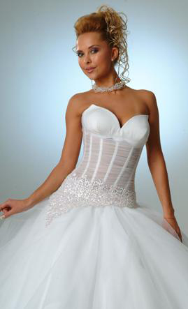 Orifashion HandmadeLuxury Sexy Bridal Gown with Swarovski Beads